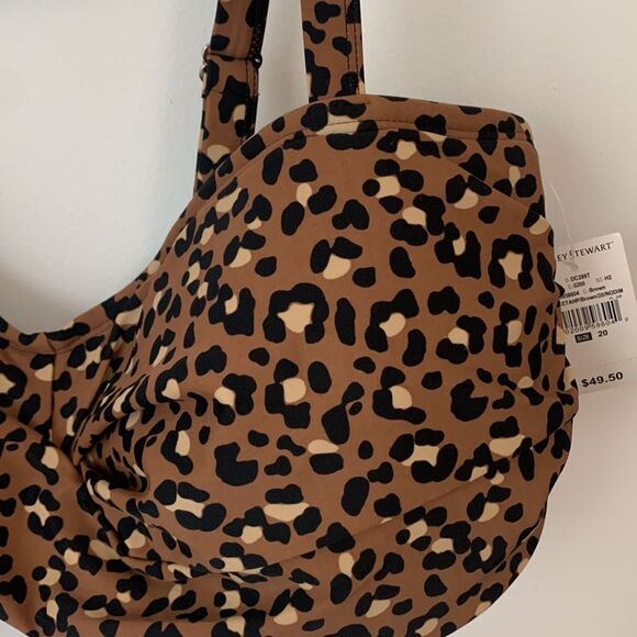 Ashley Stewart nwt leopard bathing suit top size 20 - Picture 2 of 6